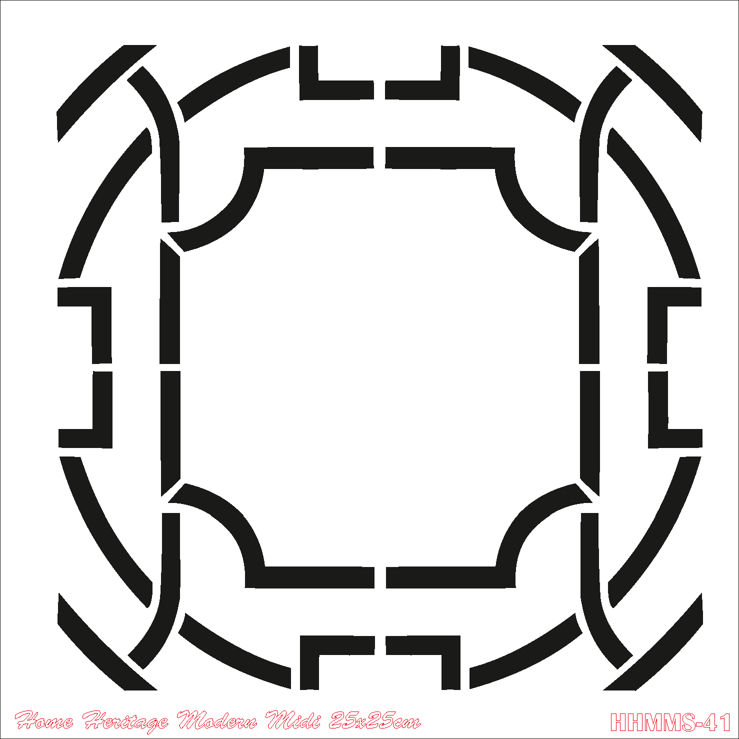 HOME HERITAGE MODERN MIDI 25X25CM HHMMS- 41