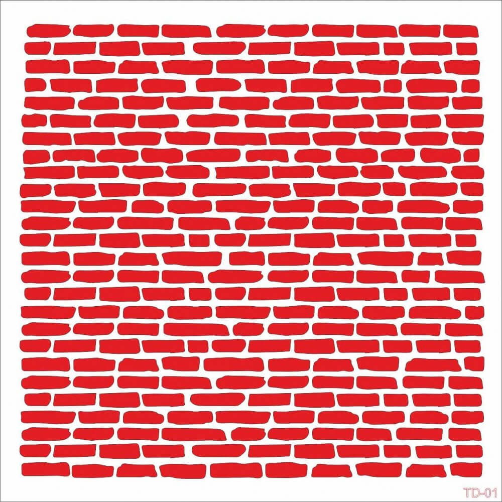 Taş Duvar Cadence Stencil 45*45 Boyut TD01